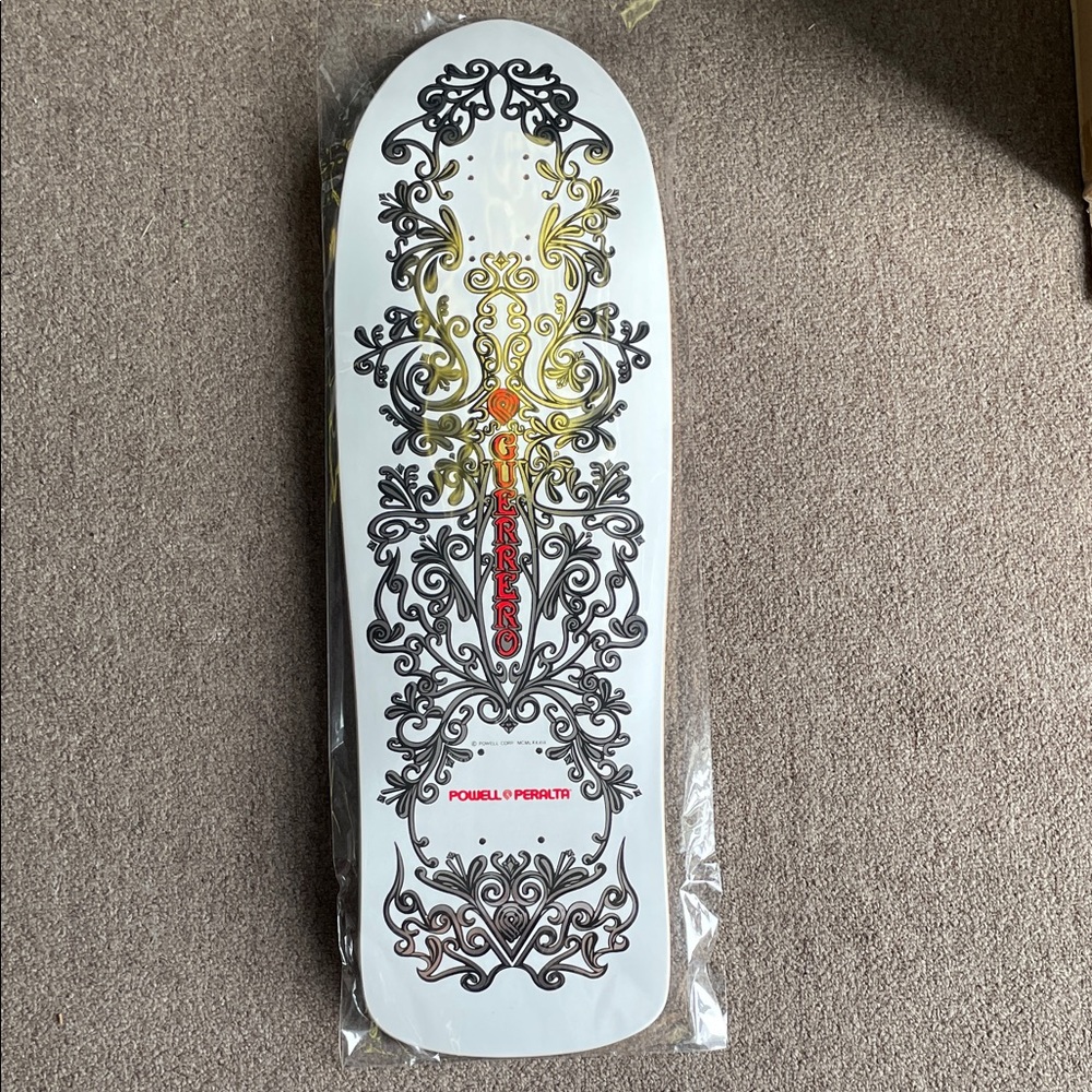 Powell Peralta Ornate White Skateboard Deck Series 17 Limited Edition